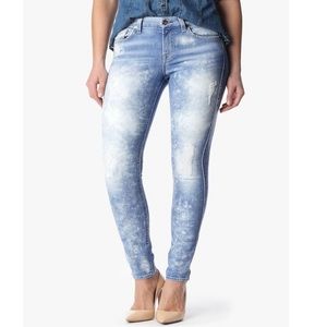 7 for all mankind- Josefina skinny boyfriends jeans - distressed light wash
